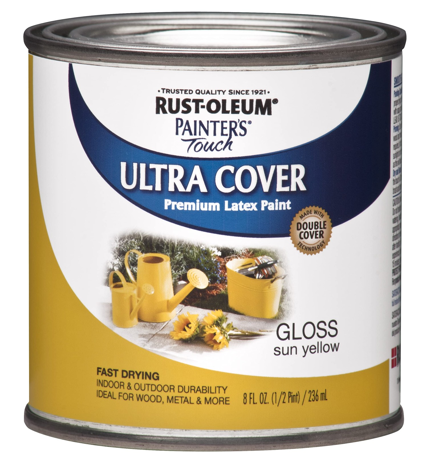 Rust Oleum Painter's Touch Ultra Cover Gloss Sun Yellow Paint 8 Fl Oz
