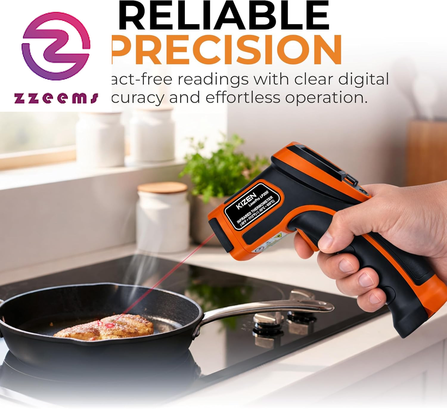 Infrared Temperature Gun - Handheld Surface Infrared Thermometer for Griddle, Gr