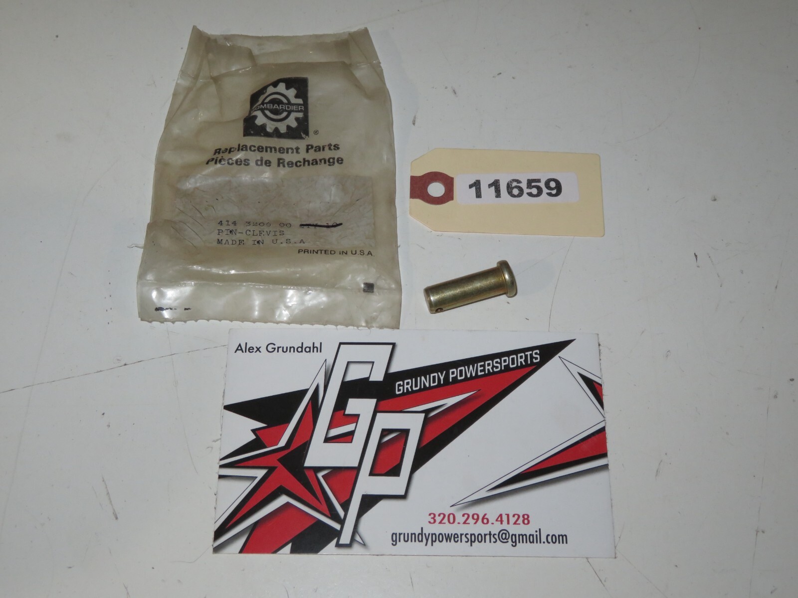 Ski-Doo - New OEM Hinge Clevis Pin Qty 1 - 414320600