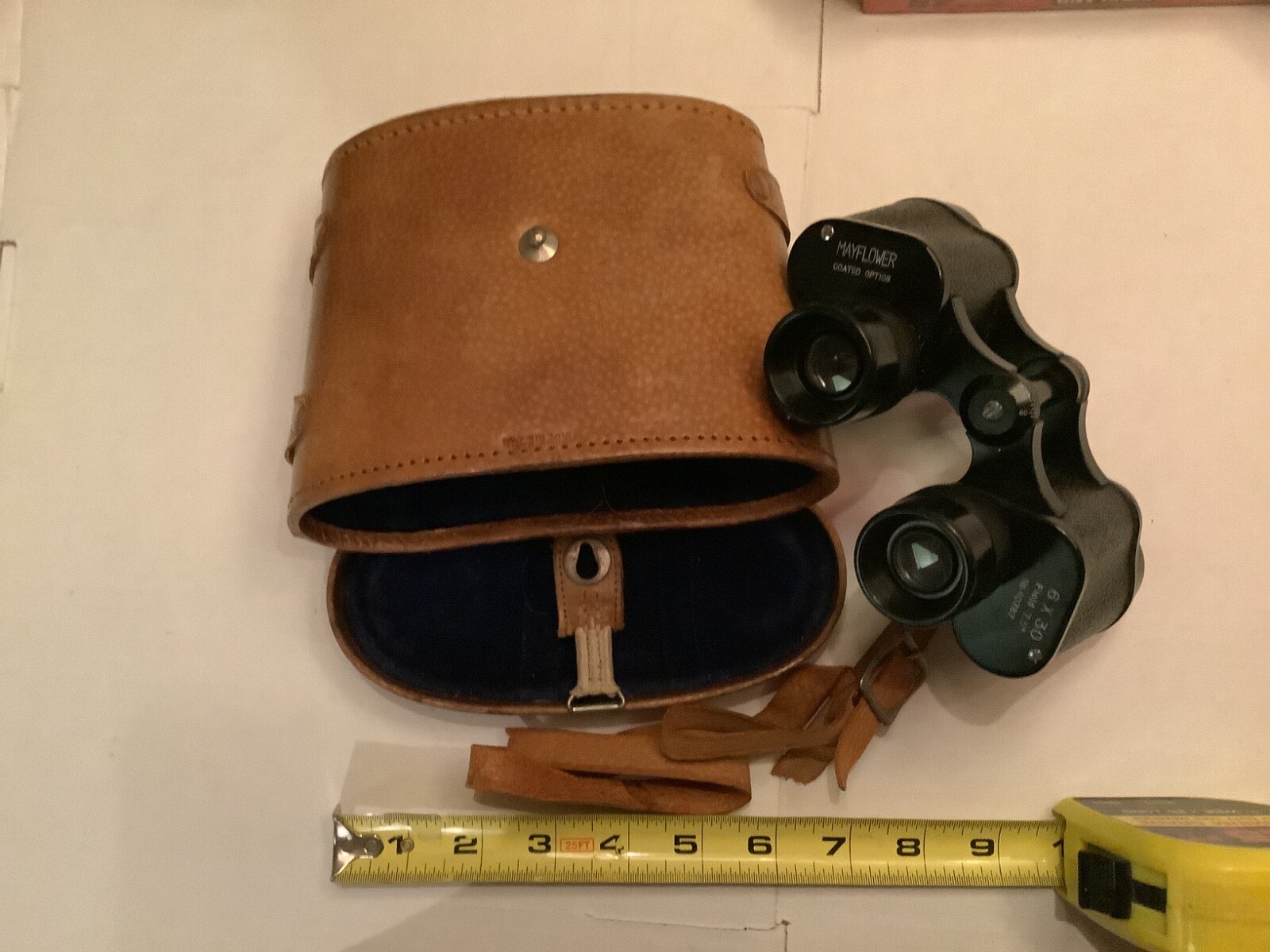 Vintage Mayflower Binoculars, No 40787, Field 7.5, 6x10, Coated Optics