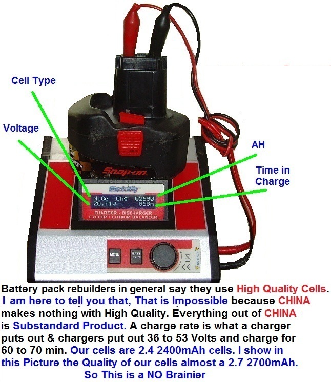 18V CTB3187 SNAP-ON 18v BATTERY REBUILDS
