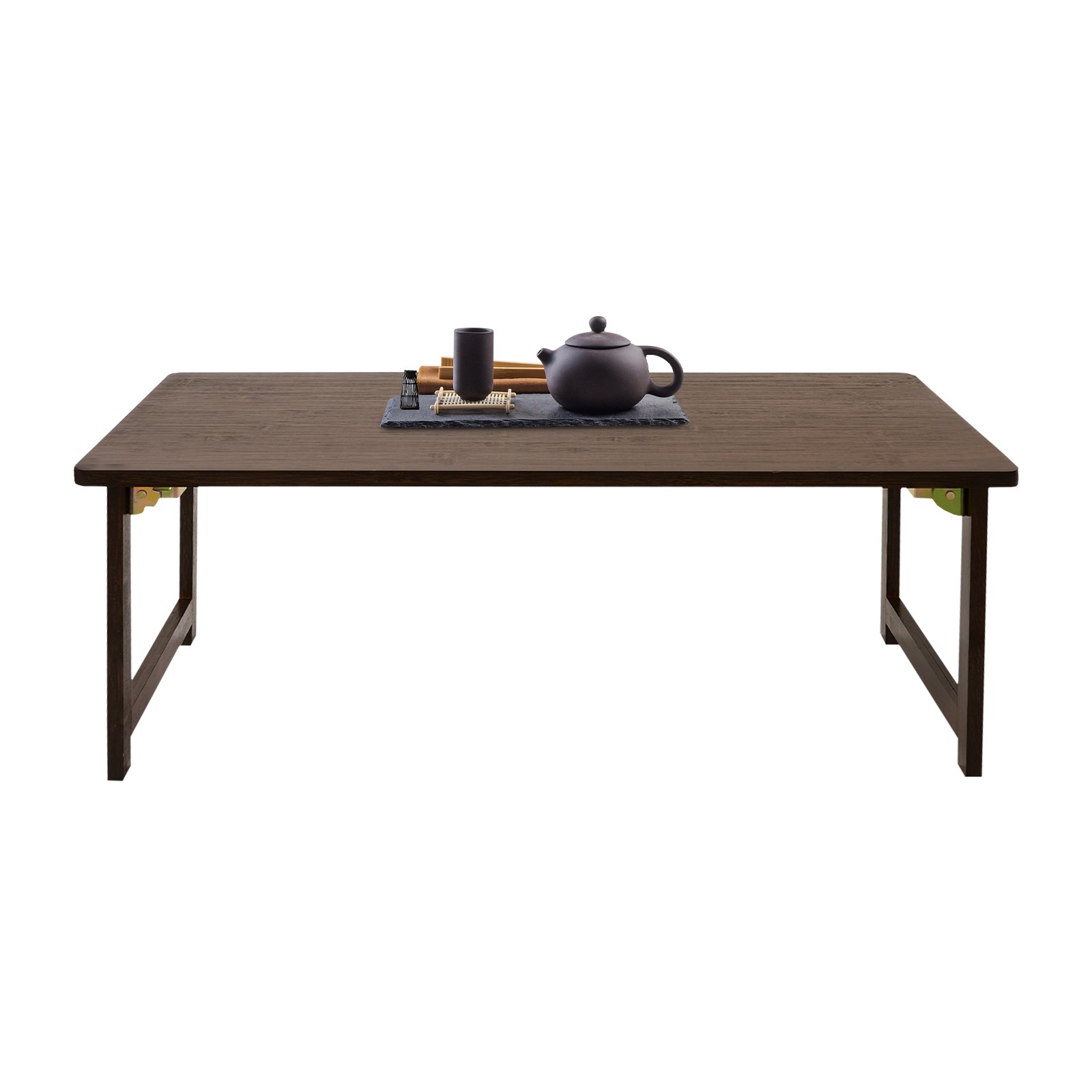 Bamboo Foldable Floor Coffee Table, Low Coffee Table, Floor Standing Table