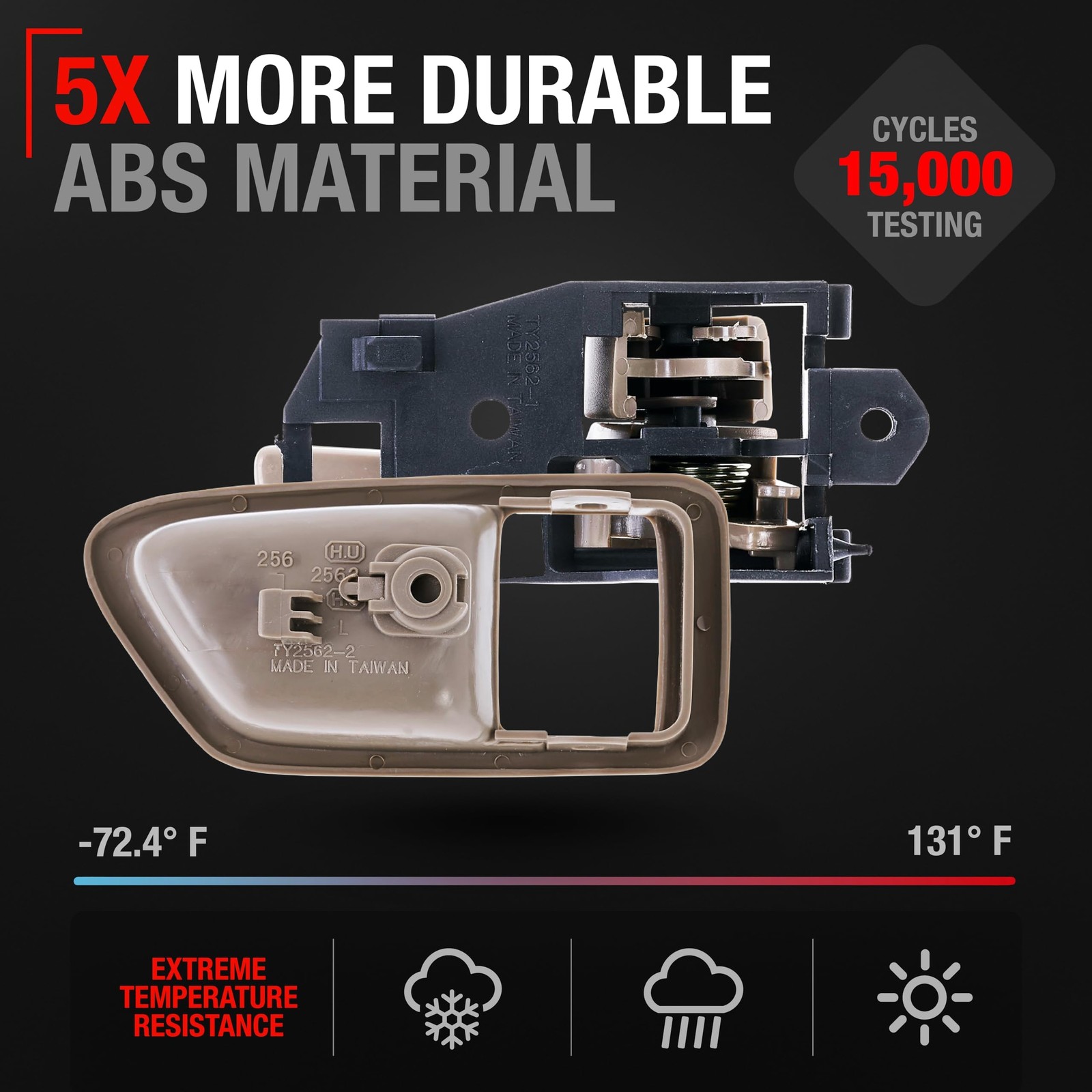 Interior Door Handle, Driver Side for Toyota Camry - Front or Rear Driver Sid...
