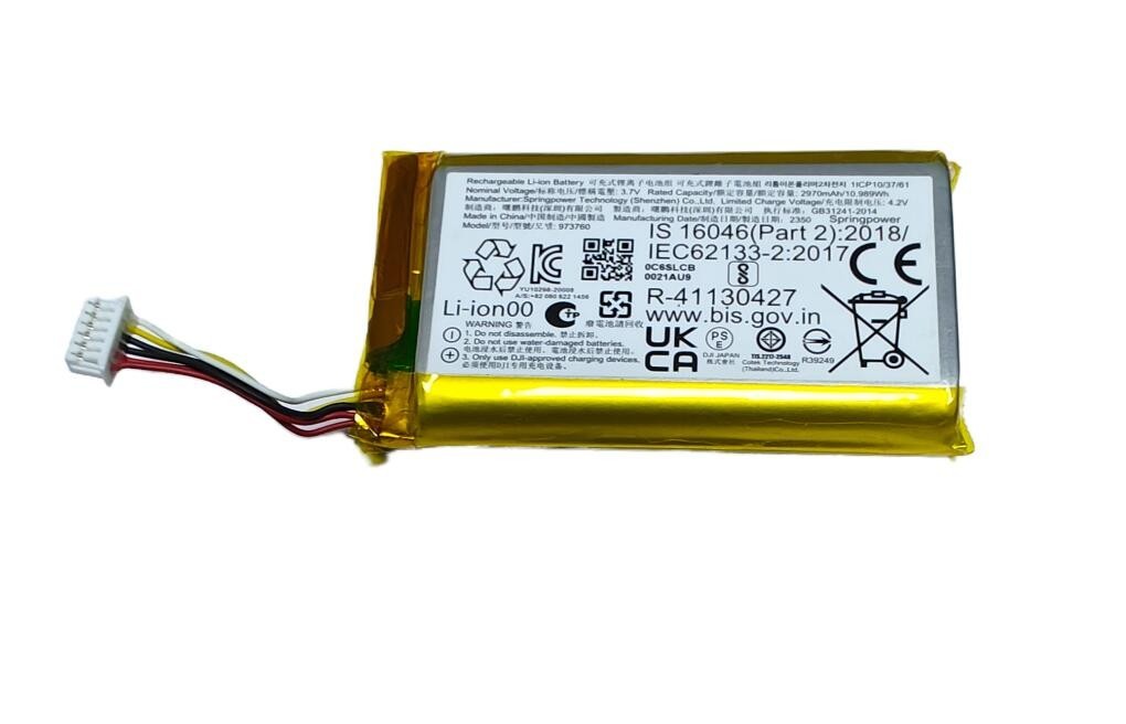 973760 Battery 3.7V 2970mAh for DJI Remote Controller Spark, Mavic Pro, Mavic