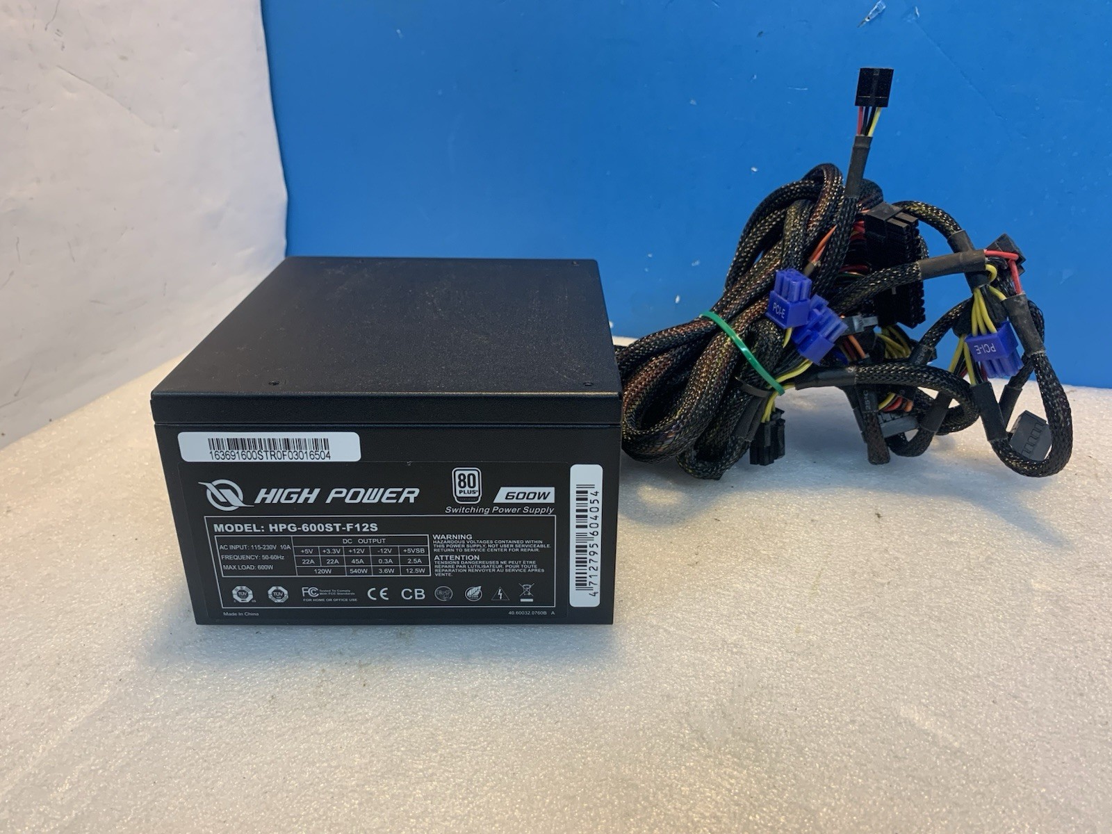 🔥 High Power HPG-600ST-F12S 600W ATX PSU 80+ Power Supply (2x6pin/2x8 Pin) PCIe