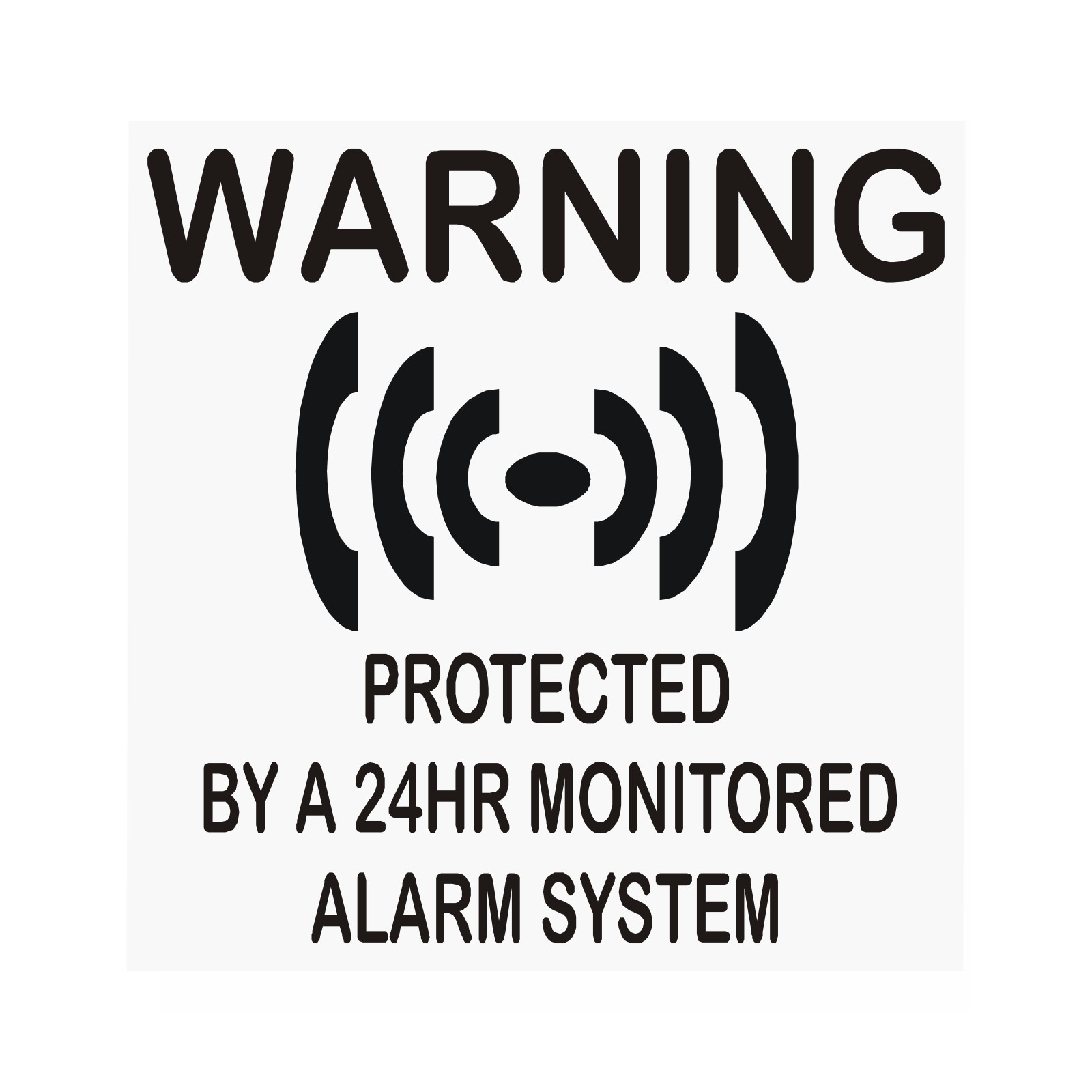 4 x PROTECTED by a Monitored Alarm System-Internal Stickers-Premises,Home,Secure