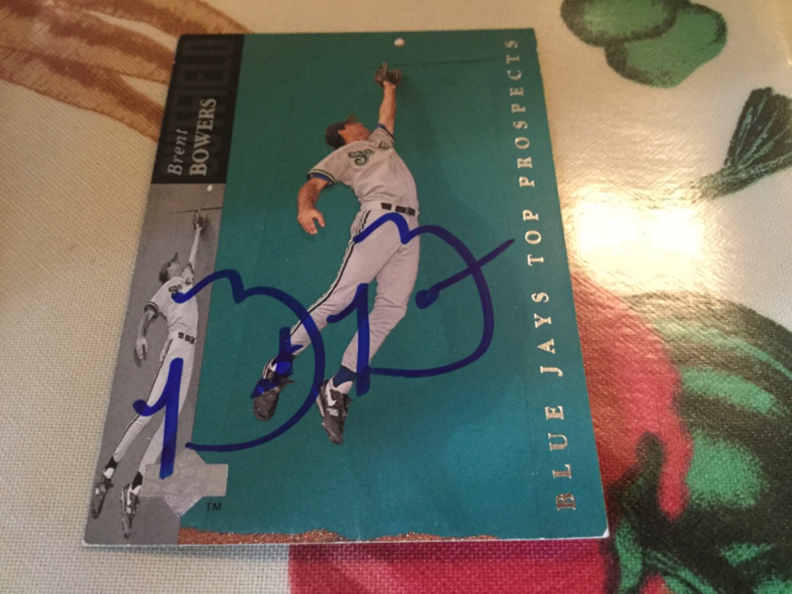 1994 Upper Deck Brent Bowers Autographed Baseball Card Blue Jays RC