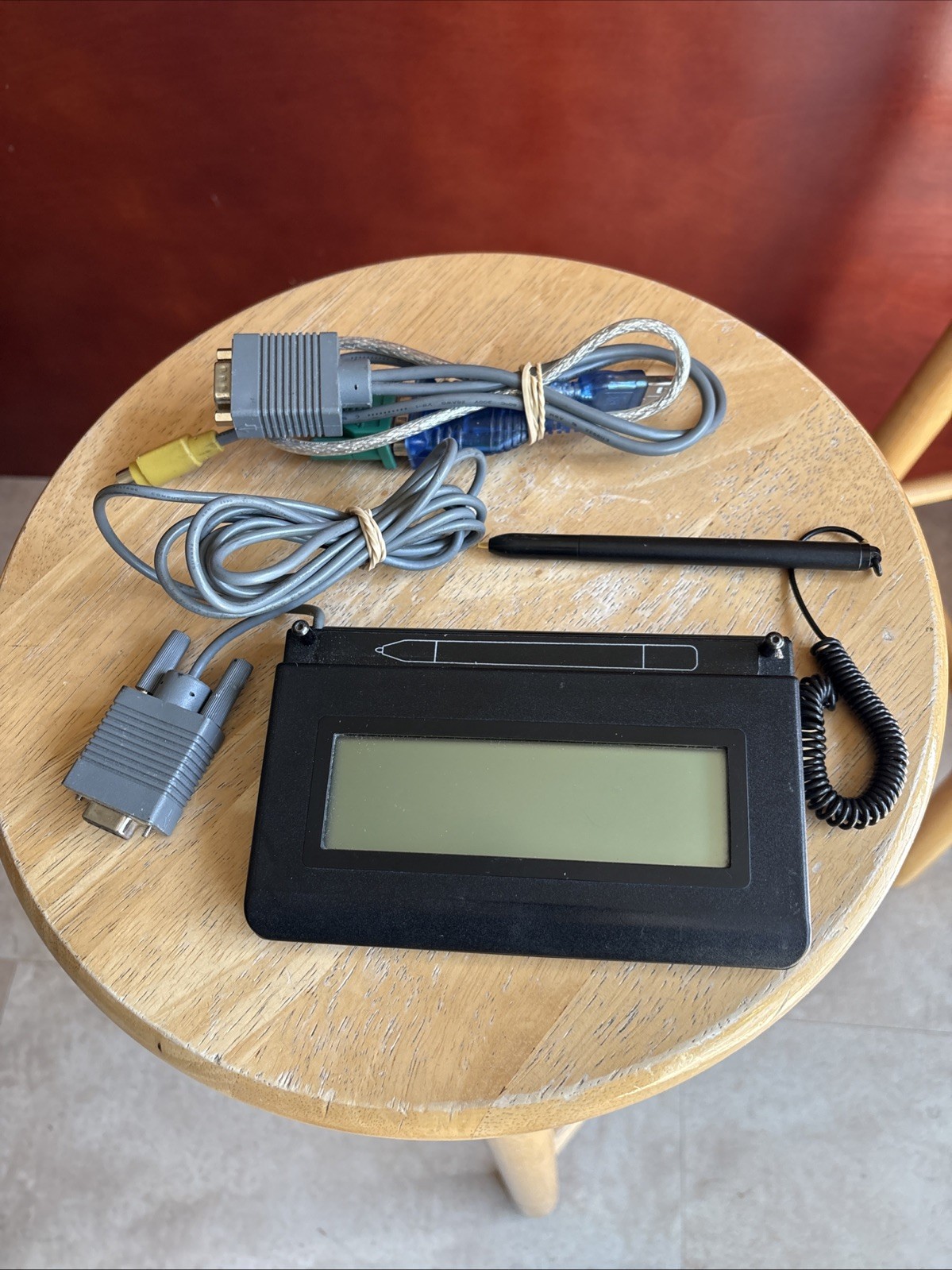 Topaz Systems T-L462-B Non-Backlit LCD Signature Pad /w Pen Stylus