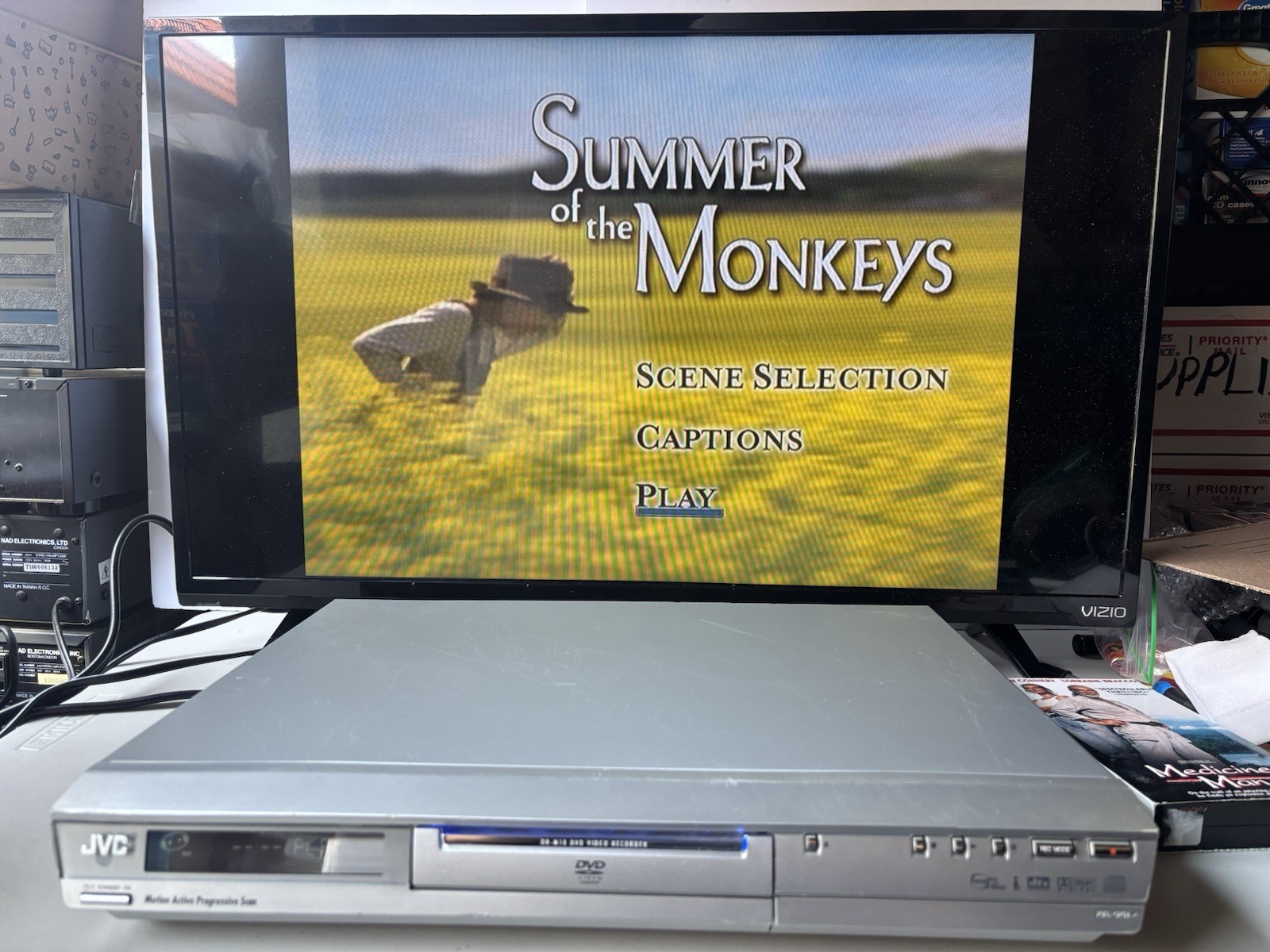 JVC DR-M10S DVD Recorder Video Player Recorder - Tested Working, READ INFO