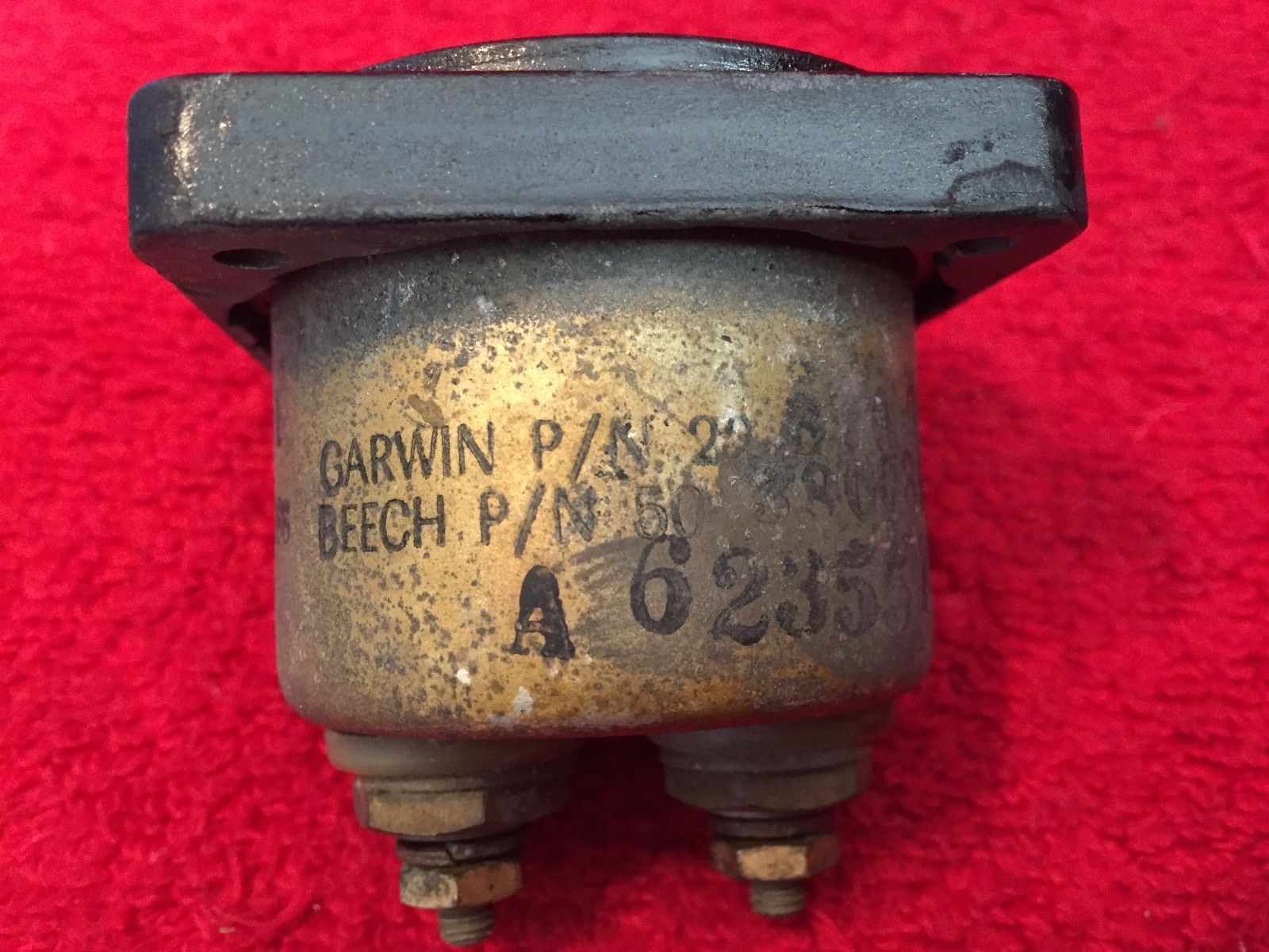 GARWIN 2 1/4" AMPS GAUGE INDICATOR P/N 22-870-015-3A BEECHCRAFT P/N 50-380086-3