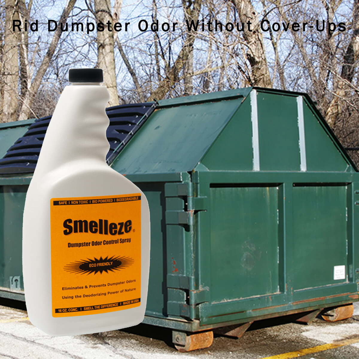ODOREZE Natural Dumpster Odor Eliminator & Cleaner: 5 Gallon Concentrate