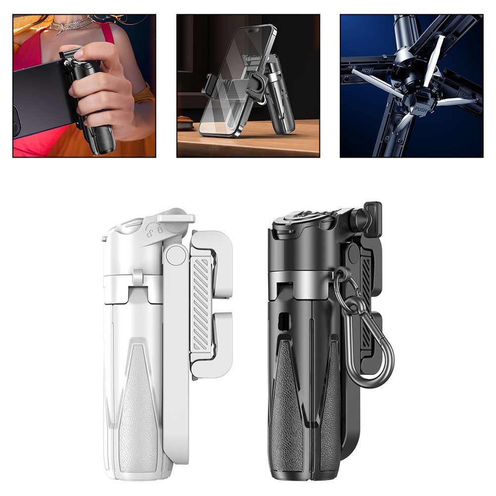 360?? Adjustable for MINI Tripod & Selfie Tripod: Compact Phone Holder with