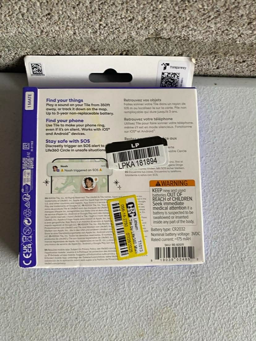 Life360 Tile Mate: Bluetooth Tracker for Apple iOS & Android Devices