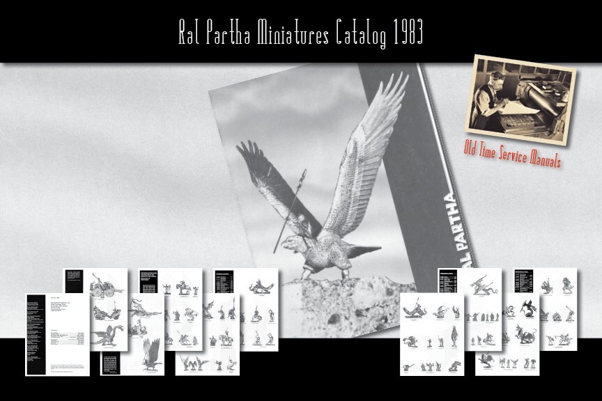 Ral Partha Miniatures Catalog 1983 Dungeons and Dragons D&D Wargames Fantasy NEW