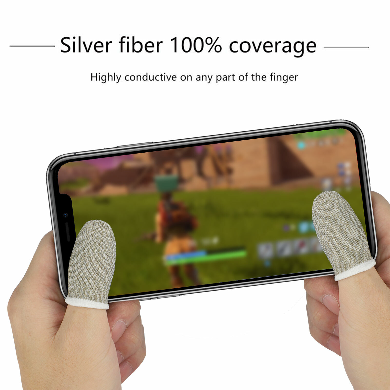 20Pcs Screen PUBG Gaming Finger Sleeve Game Controller Mobile Sweatproof Gloves