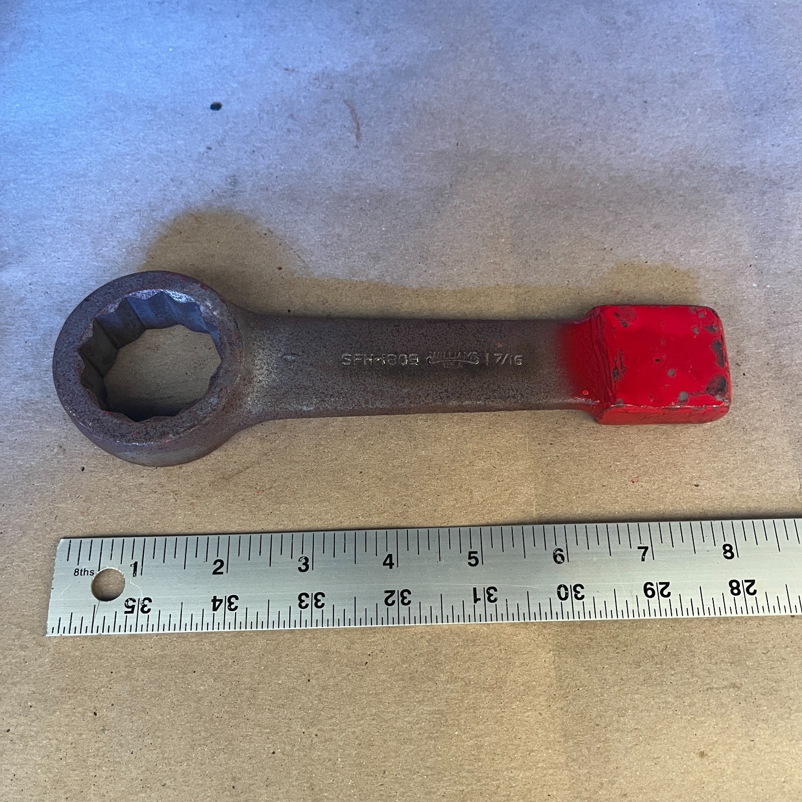 Williams 1-7/16" Flat Striker Wrench SFH-1809 USA Striking Slugging