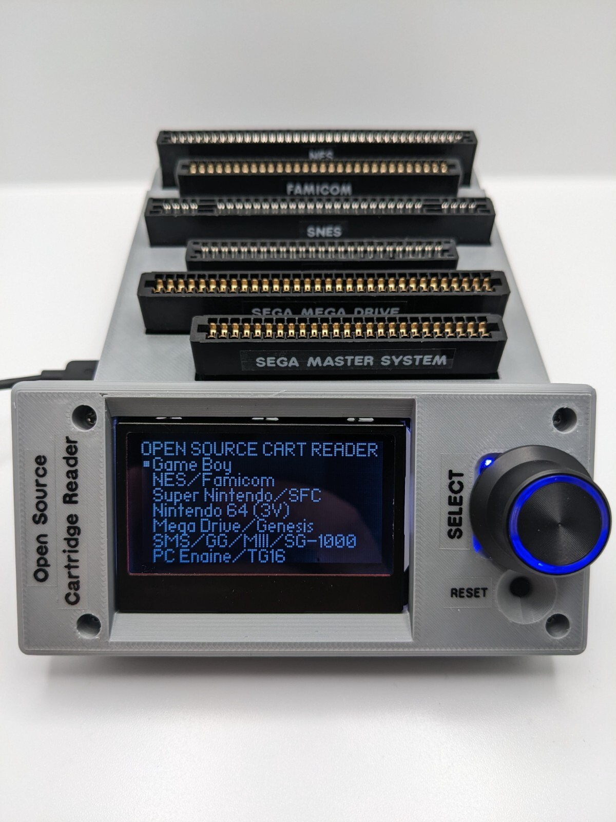 Open Source Cartridge Reader (Sanni cart reader HW5 Rev5) vSelect+RTC