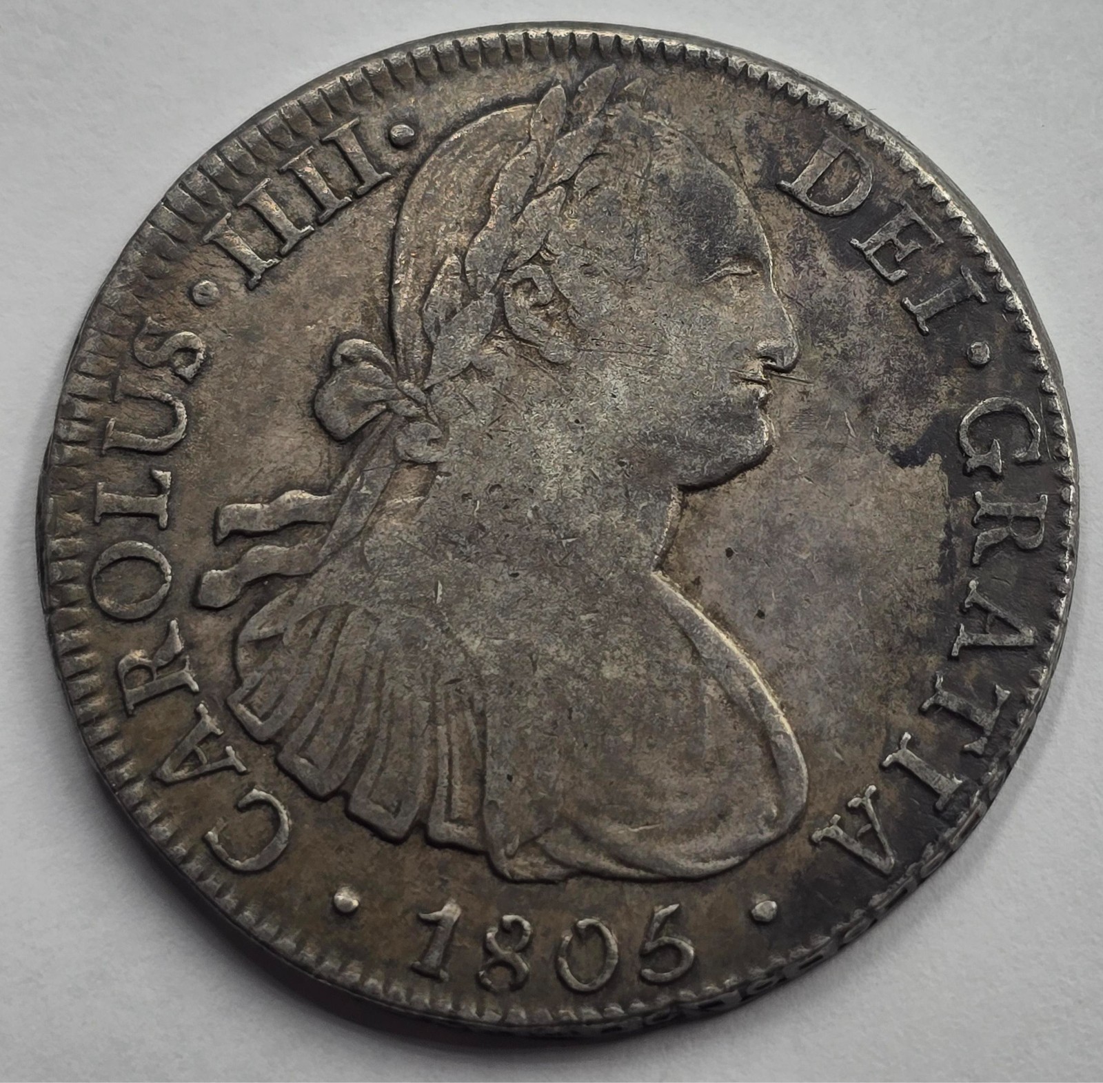 MEXICO 8 REALES SILVER COIN CAROLUS IIII 1803