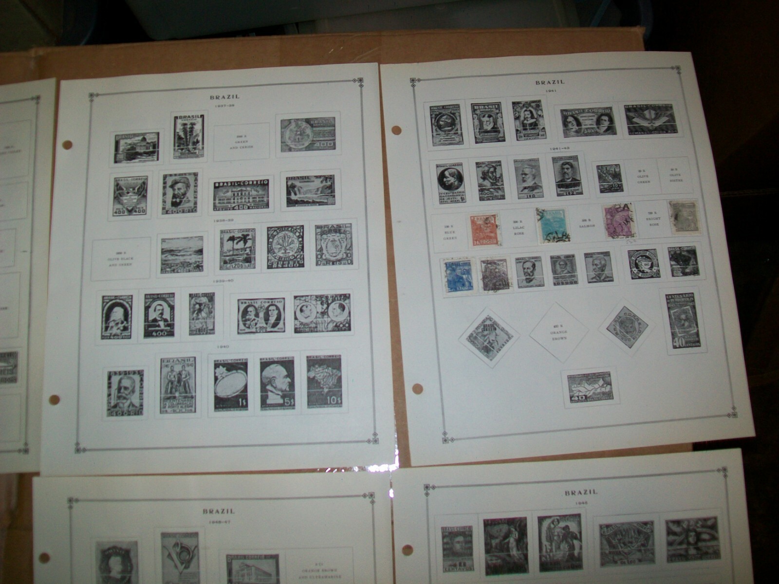 1916 - 1948 Brazil Stamp Sheets Lot 78