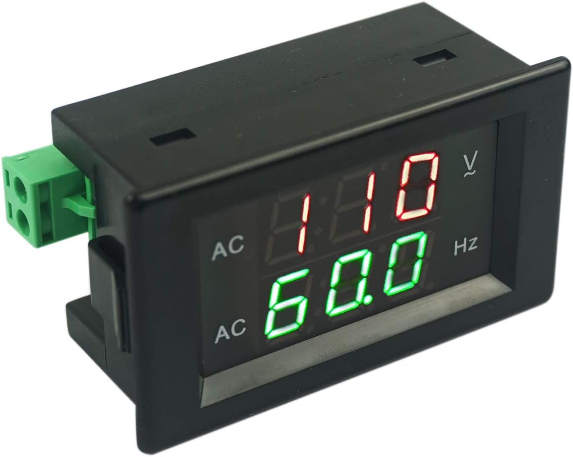 Digital AC Voltage Frequency Meter, AC 80-500V Voltmeter 45-65Hz Frequency Co...