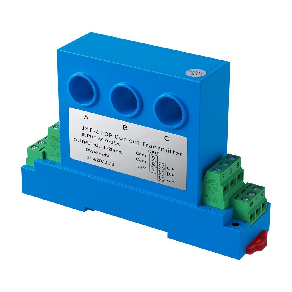 AC Three Phase Current Transmitter with 2.5kV Isolation for Industrial Use