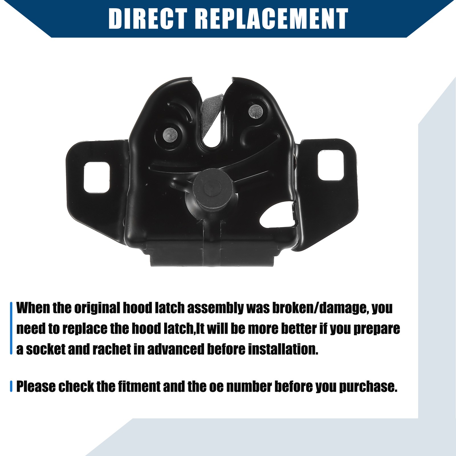 55255451AC Car Hood Latch Lock Assembly Custom for Dodge for Ram 1500 2500 3500