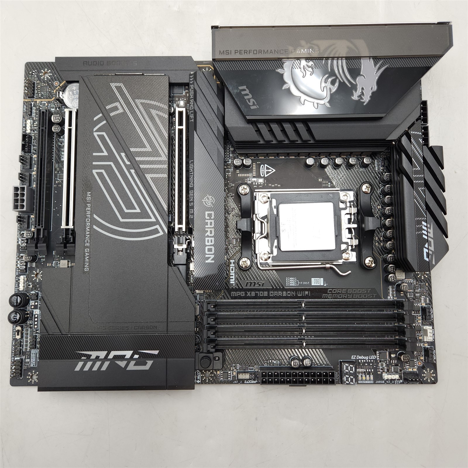 MSI MPG X870E Carbon WiFi Gaming Motherboard (AM5, DDR5, Wi-Fi 7, ATX)