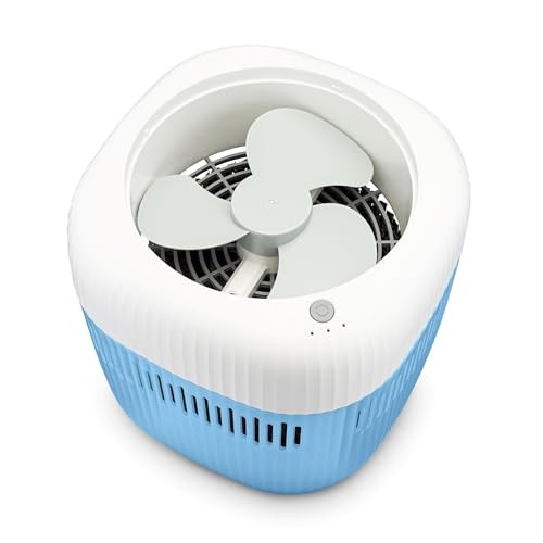 Evaporative Humidifier, Wick Filter, Dishwasher Safe Tank, UV Light, No White
