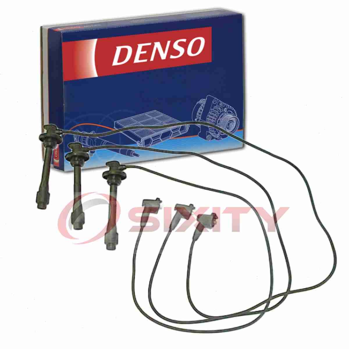 Denso Spark Plug Wire Set for 1998-2000 Toyota Sienna 3.0L V6 Ignition Plugs wr