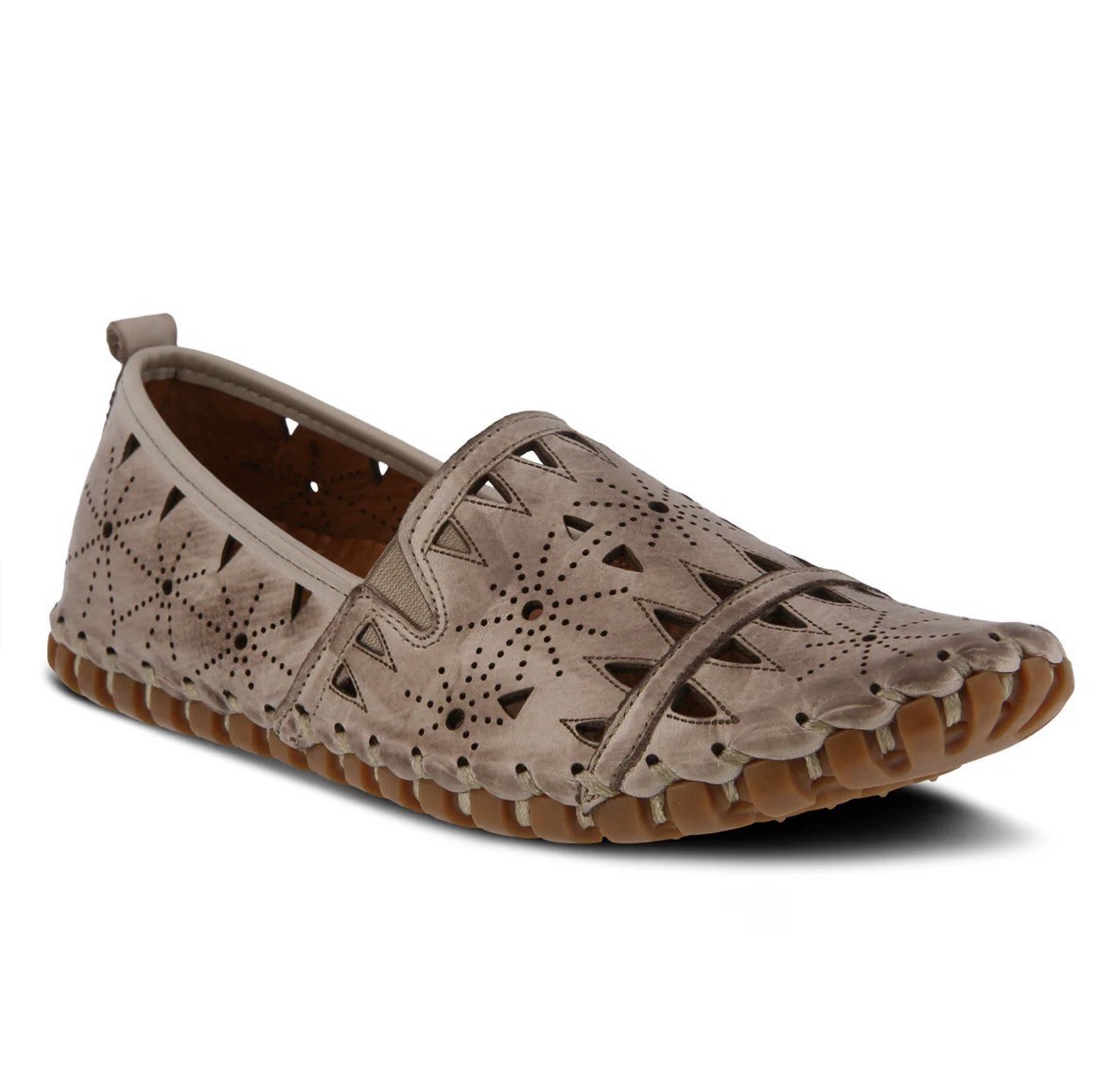 Spring Step Women’s Fusaro Leather Slip On Loafer, Gray, Size EU 40, US 9-9.5