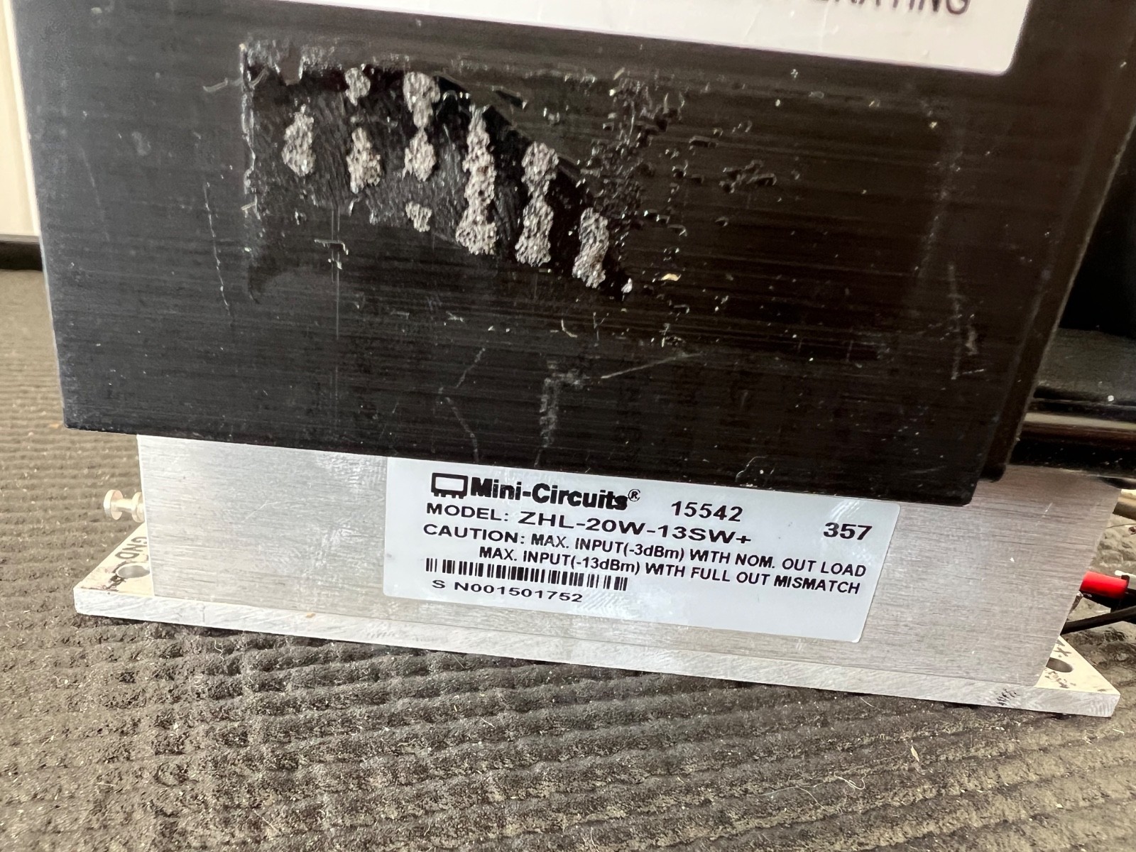 ZHL-20W-13SW+ SMA, High Power Amp, 20 MHz to 1000 MH - The Item Package