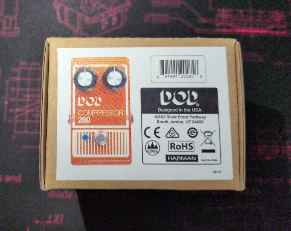 DOD Compressor 280 Guitar Effects Pedal