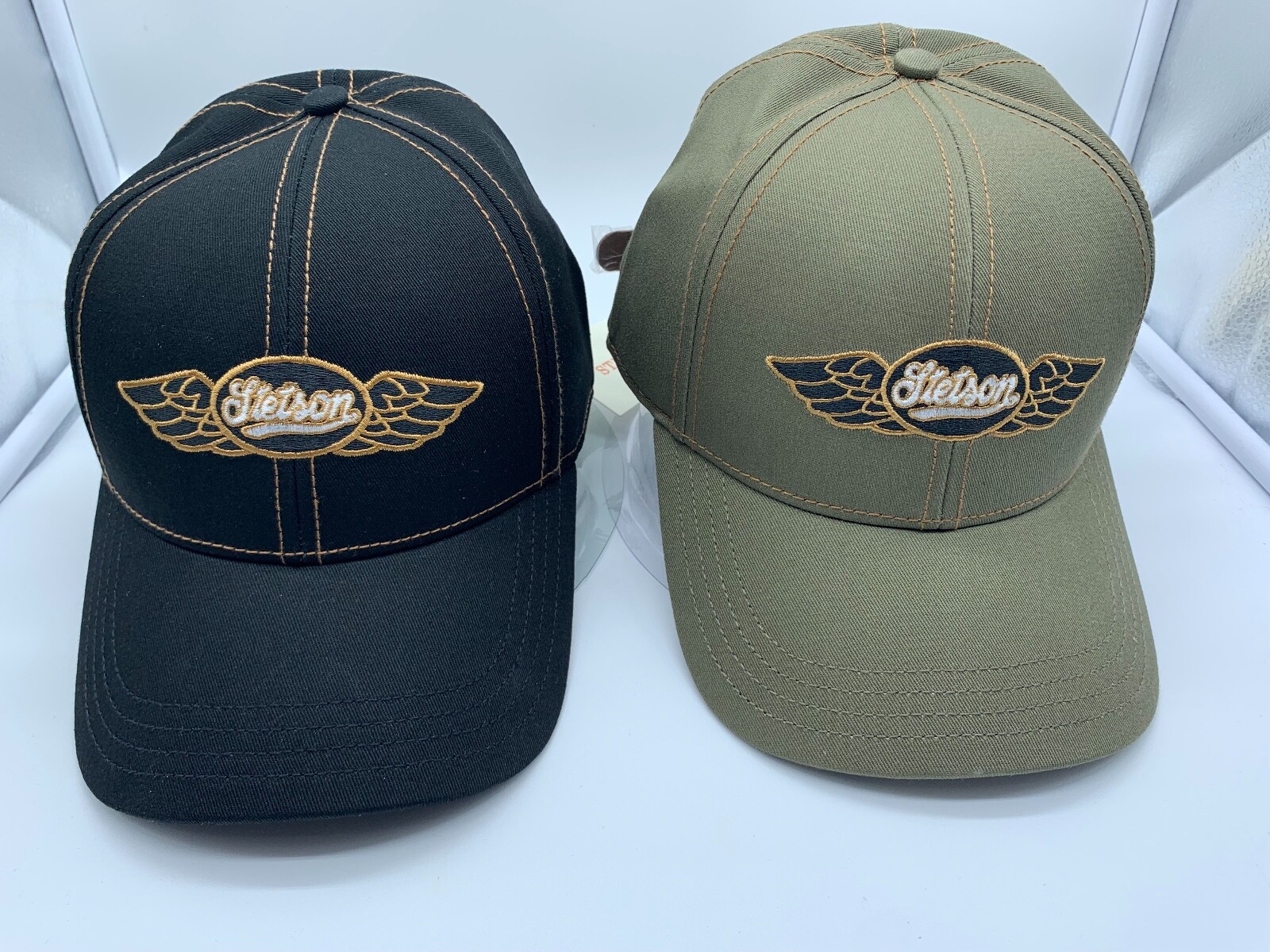 NEW SETSON COTTON BASEBALL CAP WINGS ONE SIZE MENS BLACK -OLIVE MSRP $29.99