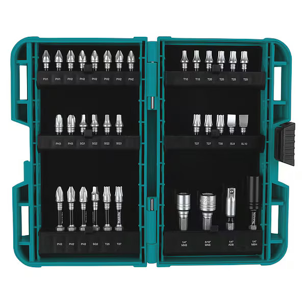 Makita  XPS 35 Pc.  Bit Set E-01666 Makita E-01666 088381555319 Steel