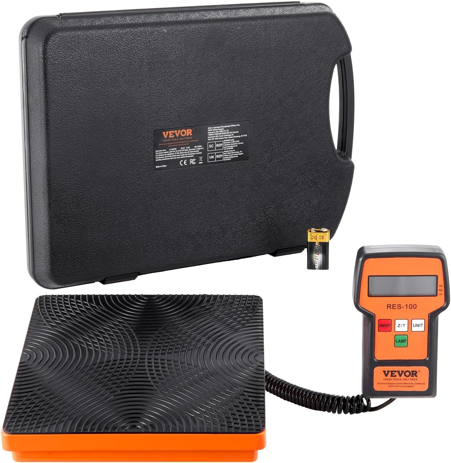 Refrigerant Scale 110LBS HVAC Charging Recovery Freon Scale,Wired Remote Control