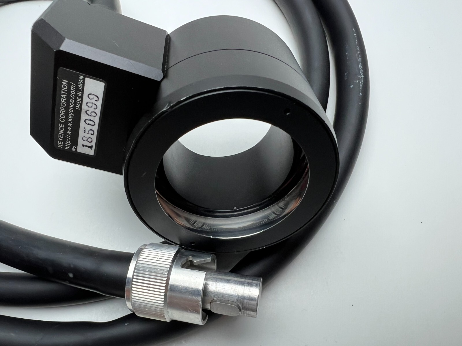 Keyence Digital Microscope VH Series Fiber Optic Camera Head Cable Light Ring