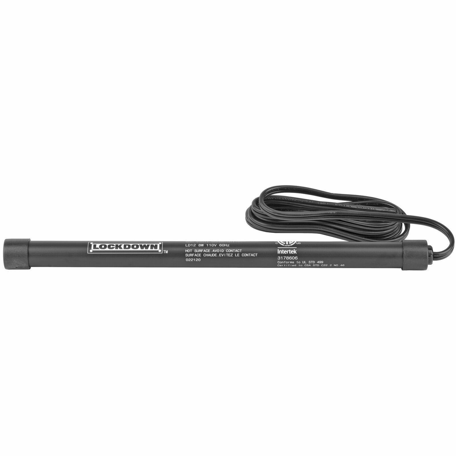Lockdown, Electric Dehumidifier Rod 12" Mount Bracket Eliminates Humidity Black