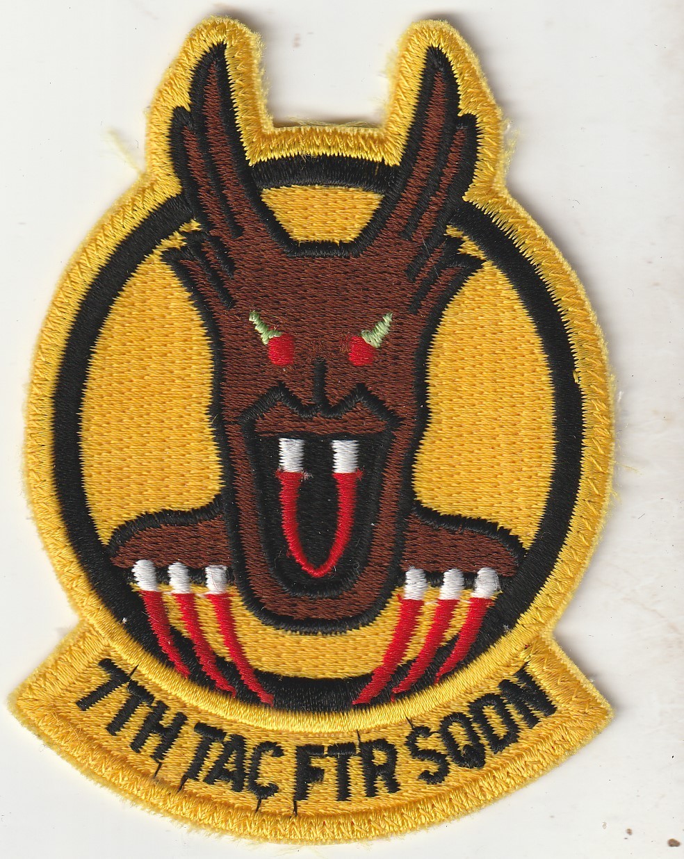 USAF air force 7TH TAC FTR SQDN Holloman AFB New Mexico patch -2