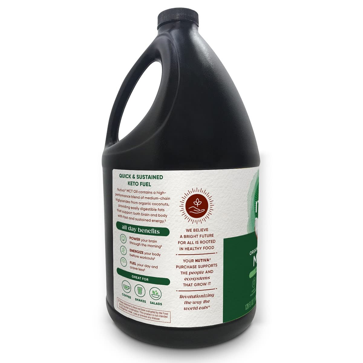 Nutiva Organic MCT Oil, 128 Fl Oz