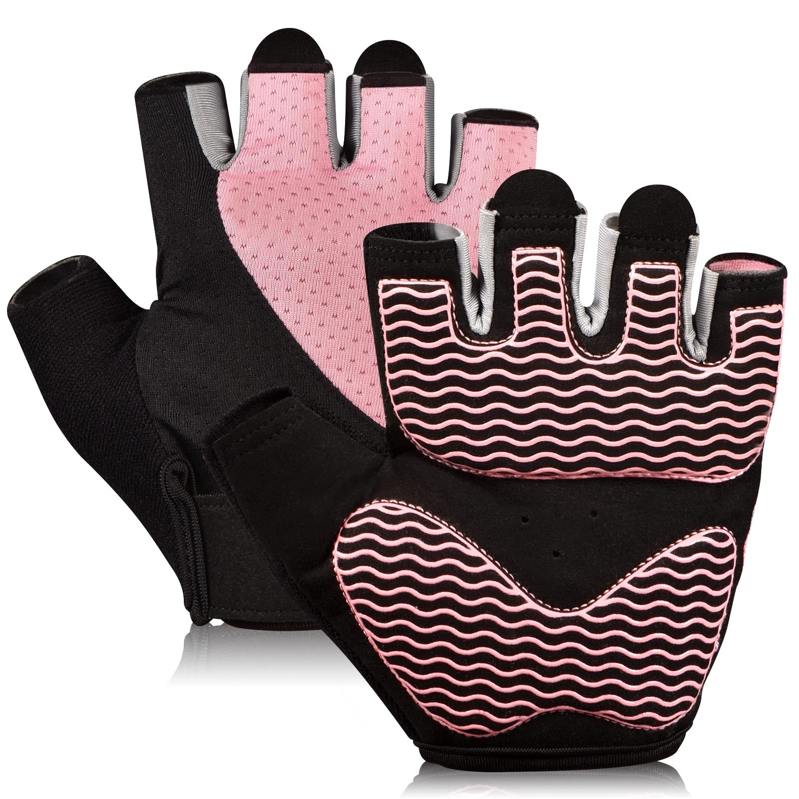 Guantes de gimnasio: guantes de entrenamiento transpirables y sin dedos
