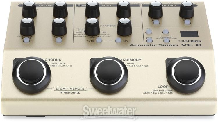 Boss VE-8 Acoustic Singer Effects Processor Pedal