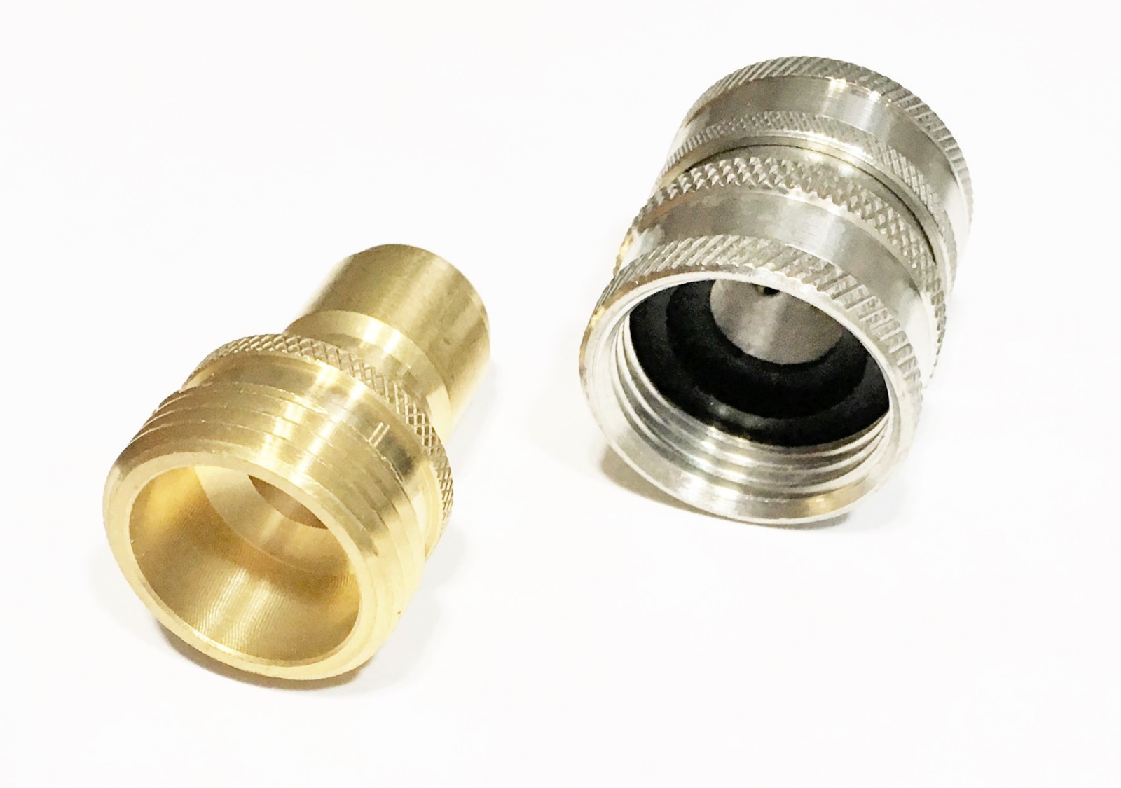 3/4 Female Male Garden Hose QC Quick Connect 1/2" Plug W/ Socket Adapter Coupler