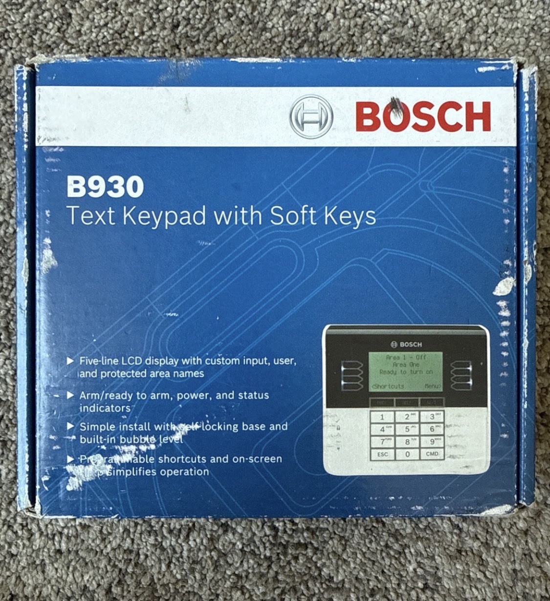 Bosch B930 Text Keypad with Soft Keys "SEALED"