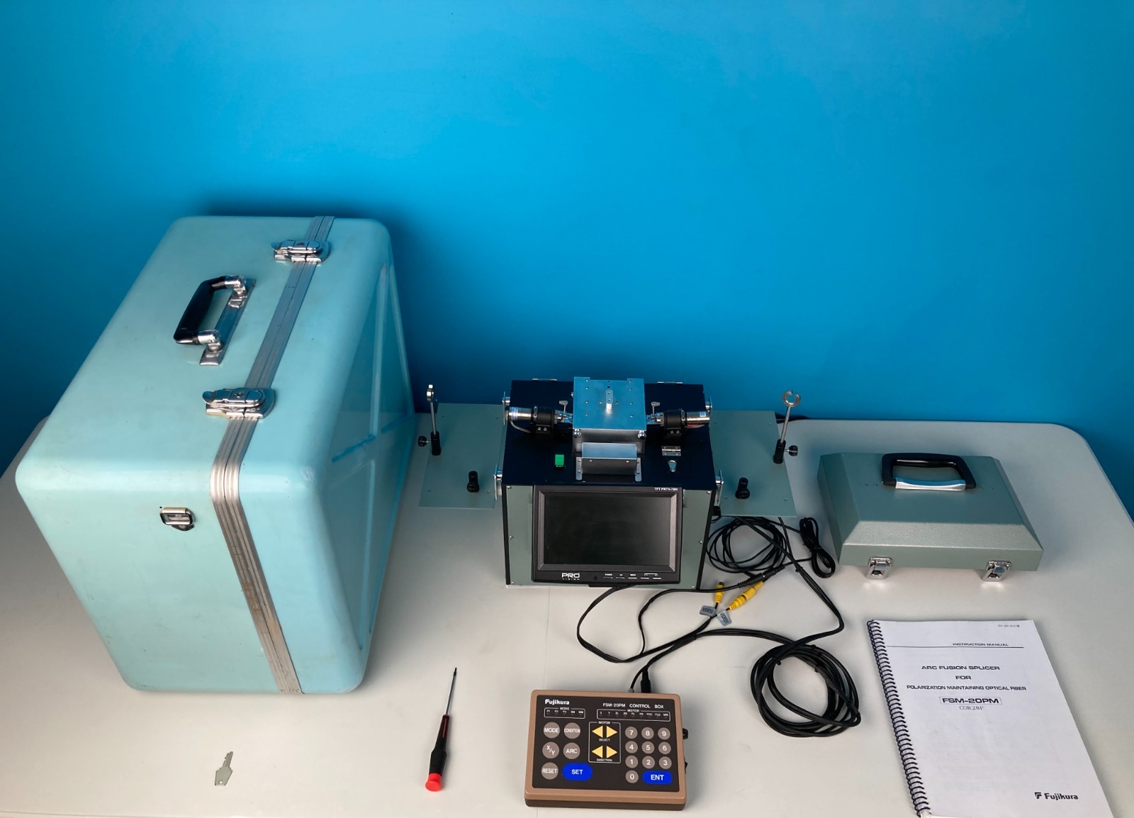 Fujikura FSM-20PM Arc Fusion Splicer for PM, SM, MM fibers (Pristine Condition)