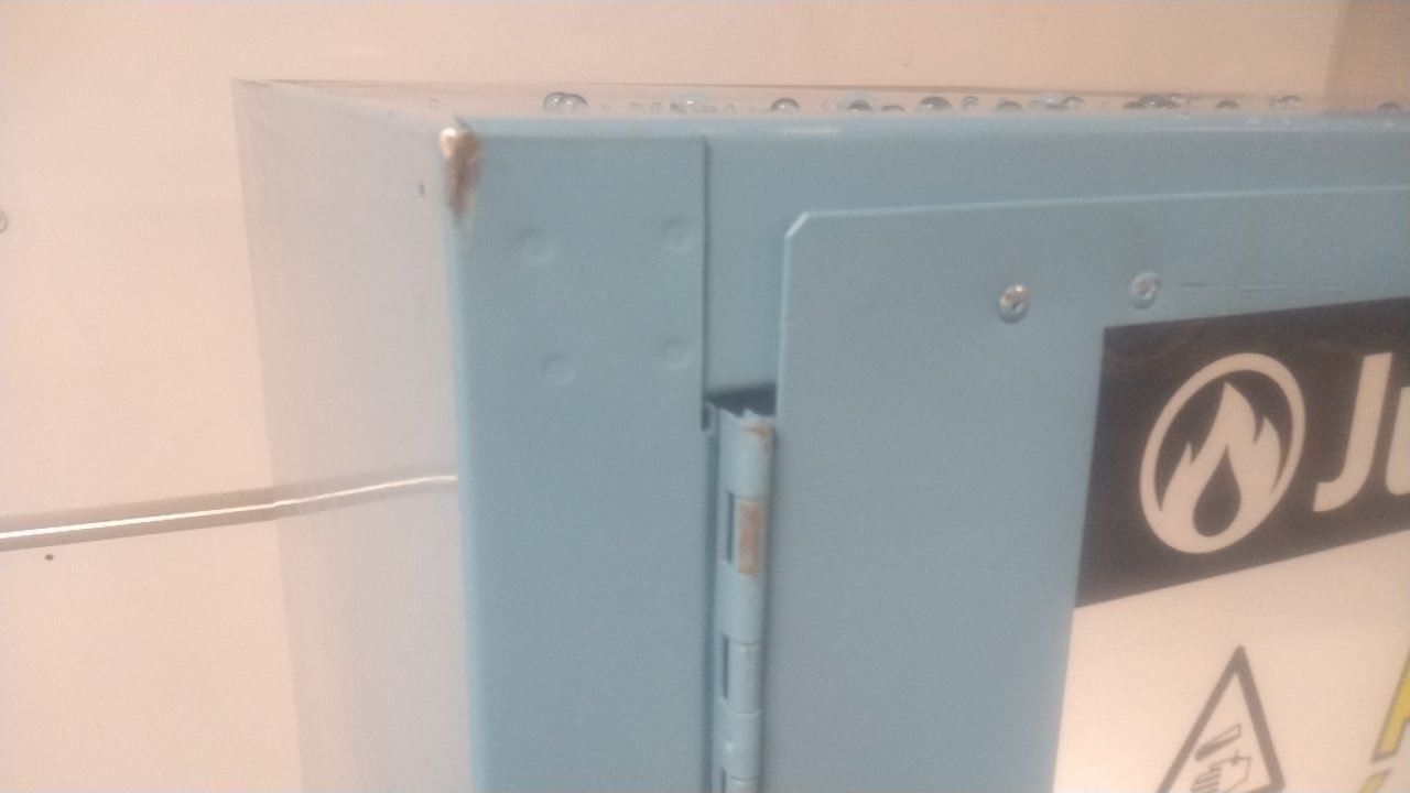 Justrite 896022 60 Gal Storage Capacity Blue Steel Corrosives Safety Cabinet