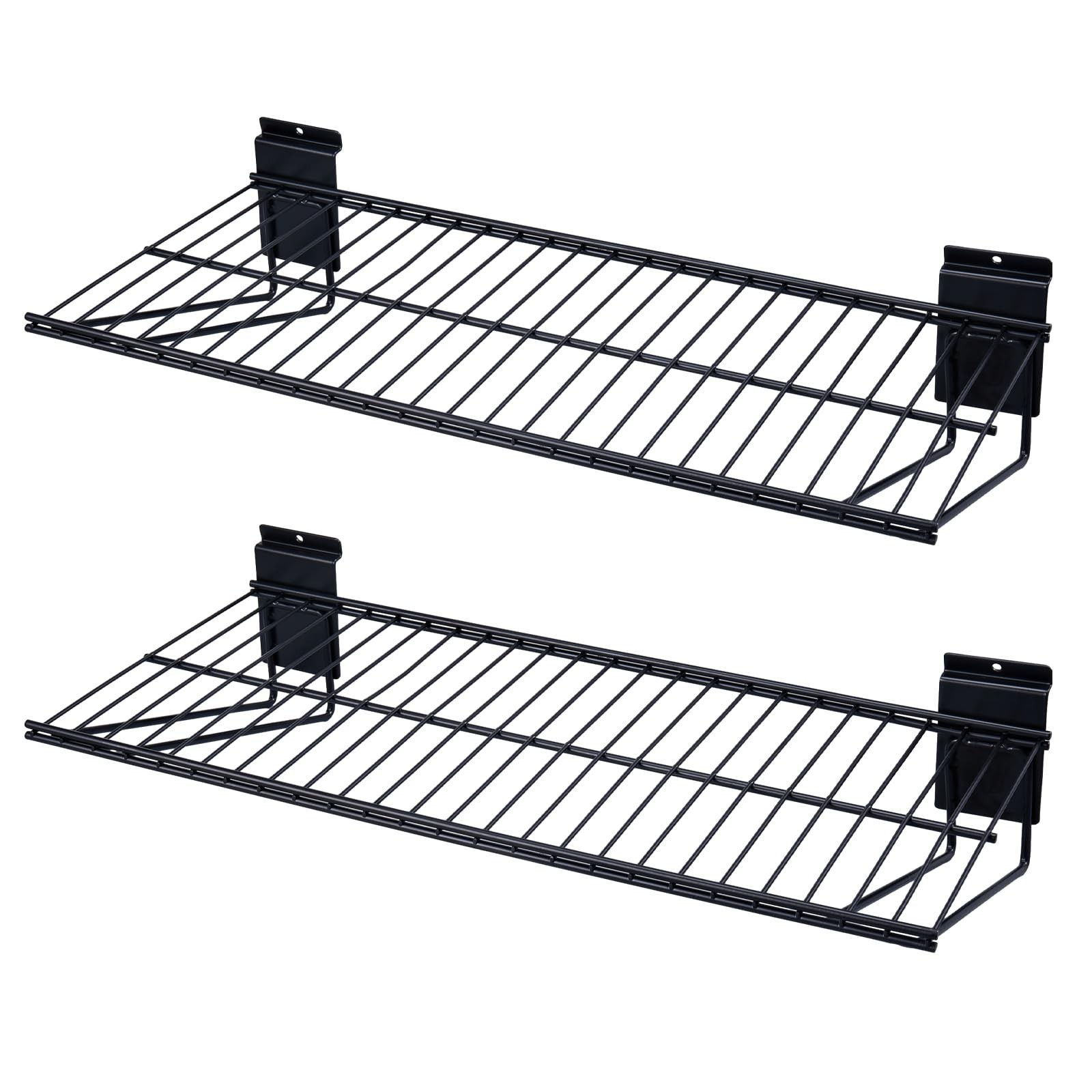 24-Inch Width Slatwall Shelves, Duty Storage Slatwall Shelf, Slat Wall Wire S...