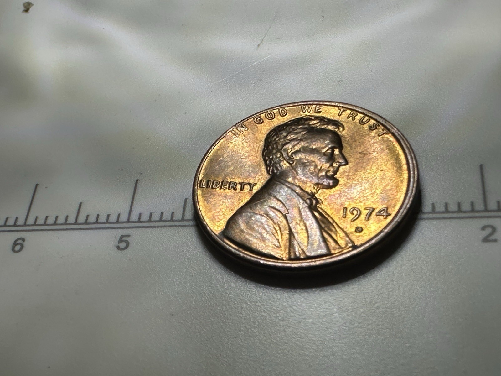 1974 D Penny Die Crack Error
