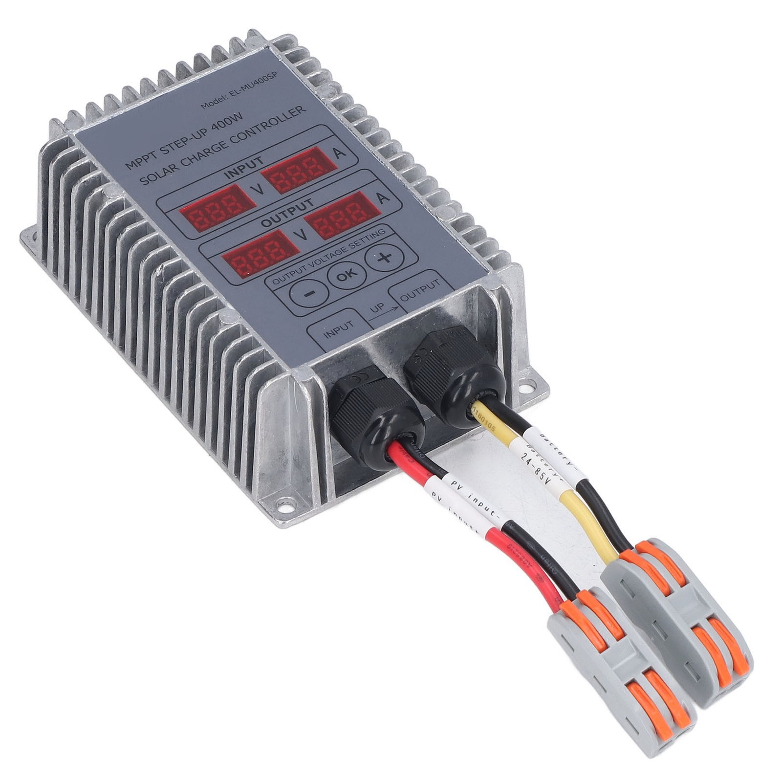 Solar Battery Charge Controller Boost MPPT Voltage Adjustable Waterproof With
