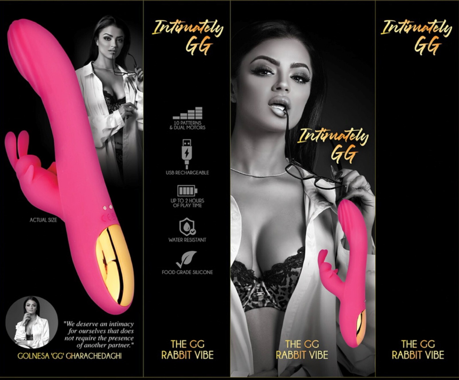 The GG Rabbit Vibe - Pink, by Intimately GG