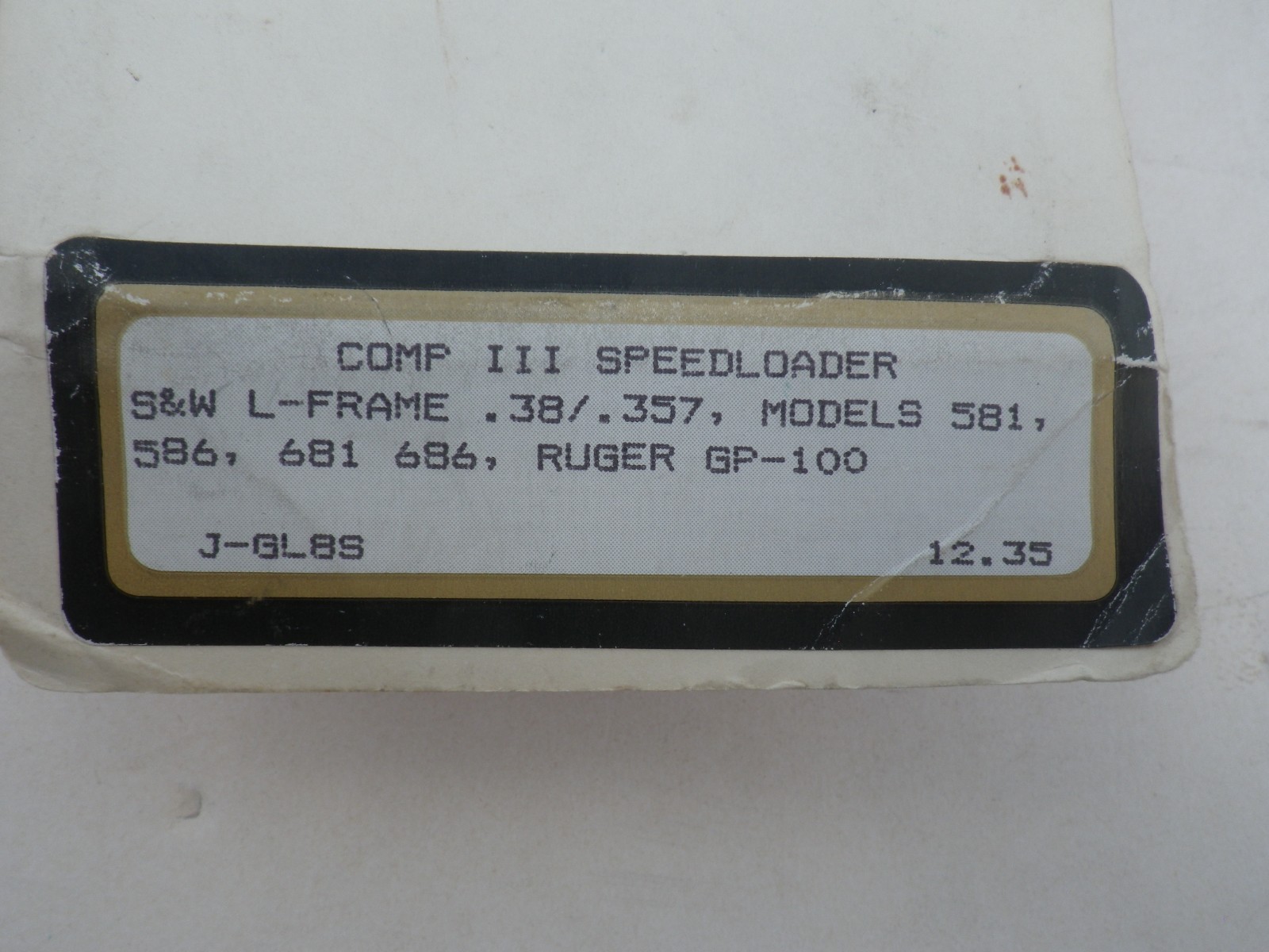 Safariland Comp III Speedloader Model J-GL8S for Ruger GP100, S&W L Frame